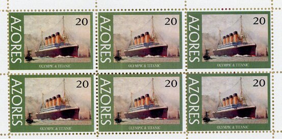 Mini Sheet, Olympic & Titanic, Cinderellas,  , Passenger-ships, Ships
