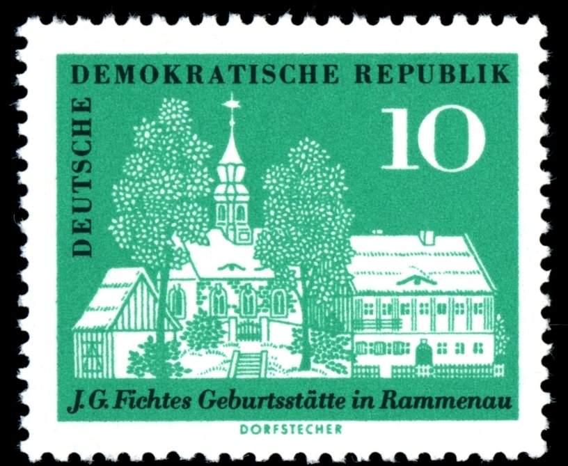 Birthplace of J.G. Fichte in Rammenau, Bischofswerda