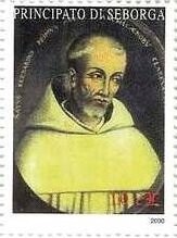 Stamp, Saint Bernard of Clairvaux, Cinderellas,  , Clergy, Men, Saints