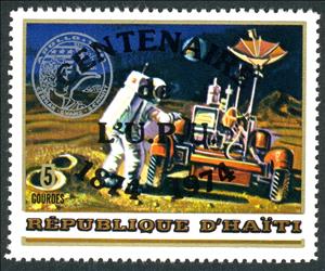Stamp, Space Exploration, Cinderellas,  , Outer Space, Space Traveling, Spacecrafts, U.P.U.