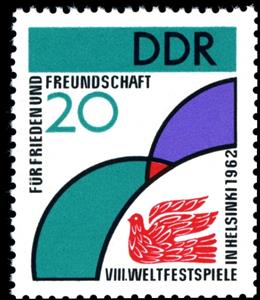 Stamp, Peace dove, Germany, Democratic Republic,  