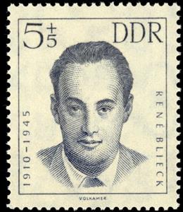 Stamp, Bieck, René, Germany, Democratic Republic,  