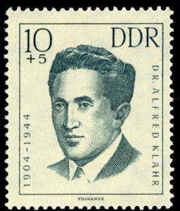 Stamp, Dr. Klahr, Alfred, Germany, Democratic Republic,  