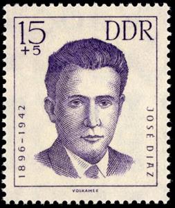 Stamp, Diaz, José, Germany, Democratic Republic,  