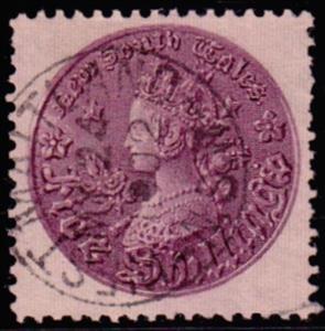 Stamp, Queen Victoria - Coin issue, New South Wales,  
