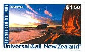 Stamp, Coastal, Personalized and Private Mail Stamps,  , Beaches, Coastal Areas, Landscapes, Rocks