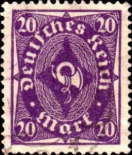 Definitives. Posthorn.
