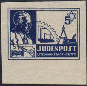 Jews local post in Lodz Ghetto