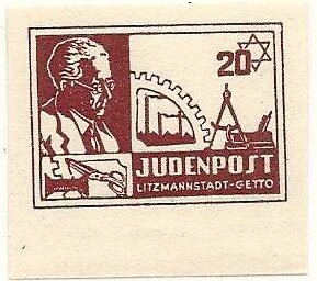 Jews local post in Lodz Ghetto