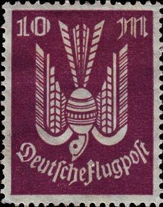 Stamp, Air,Pigeon, German Realm,  