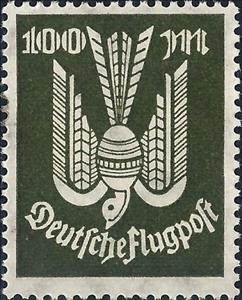 Stamp, Air,Pigeon, German Realm,  