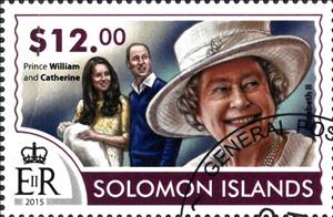 Stamp, Longest Reigning Queen - Elizabeth II, Solomon Islands,  , Famous People, Queens