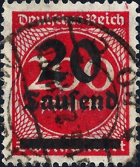 Surch with new value in Tausend or Millionen (marks).