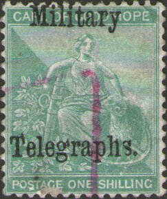 Stamp, Allegory of Hope, Cape of Good Hope,  , Animals (Fauna), Gods and goddesses, Mammals, Military Forces, Mythology, Sheep, Telegraphy, Women