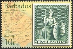 Map of Barbados and Barbados SN: #1