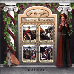 Mini Sheet, Masters of Renaissanse, Cinderellas,  , Paintings