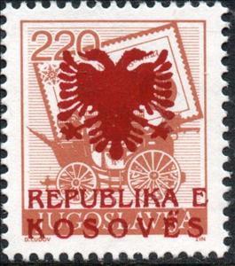 Stamp, Red Eagle overprint, Cinderellas,  , Eagles, Postal History