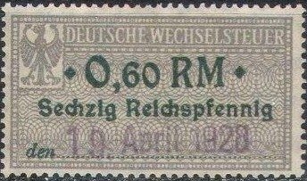 Stamp, Bill of Exchange, German Realm,  