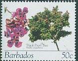 Stamp, Black pearl tree, Barbados,  , Plants (Flora)
