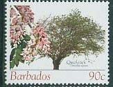 Stamp, Trees, Barbados,  , Plants (Flora)