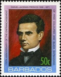 Stamp, Samuel Jackman Prescod (1806-71), Barbados,  