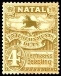 Stamp, Black and blue wildebeest, Natal,  , Animals (Fauna), Antelopes, Mammals