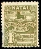 Stamp, Black and blue wildebeest, Natal,  , Animals (Fauna), Antelopes, Mammals