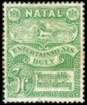 Stamp, Black and blue wildebeest, Natal,  , Animals (Fauna), Antelopes, Mammals