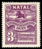 Stamp, Black and blue wildebeest, Natal,  , Animals (Fauna), Antelopes, Mammals