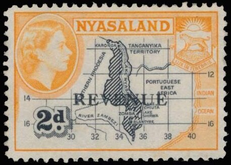 Map of Nyasaland