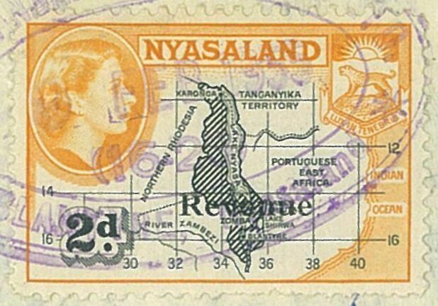 Map of Nyasaland