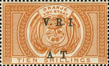 Stamp, Coat of Arms, Orange Free State,  , Plants (Flora), Telegraphy, Trees