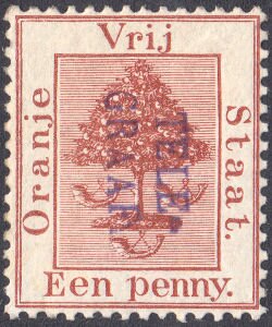 Stamp, Orange tree, Orange Free State,  , Plants (Flora), Telegraphy, Trees