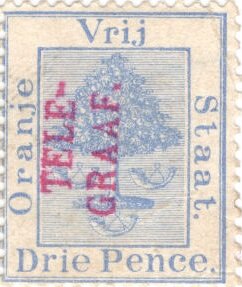 Stamp, Orange tree, Orange Free State,  , Plants (Flora), Telegraphy, Trees