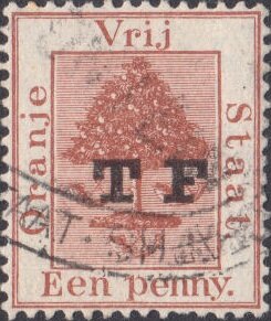 Stamp, Orange tree, Orange Free State,  , Plants (Flora), Telegraphy, Trees