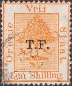 Stamp, Orange tree, Orange Free State,  , Plants (Flora), Telegraphy, Trees