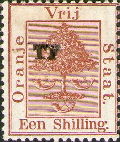Stamp, Orange tree, Orange Free State,  , Plants (Flora), Telegraphy, Trees