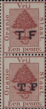 Se-tenant, Orange tree, Orange Free State,  , Plants (Flora), Telegraphy, Trees