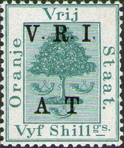 Stamp, Orange tree, Orange Free State,  , Plants (Flora), Telegraphy, Trees