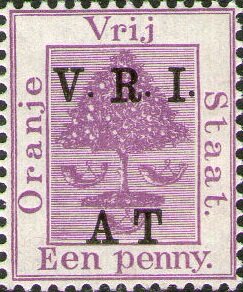 Stamp, Orange tree, Orange Free State,  , Plants (Flora), Telegraphy, Trees