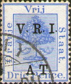 Stamp, Orange tree, Orange Free State,  , Plants (Flora), Telegraphy, Trees