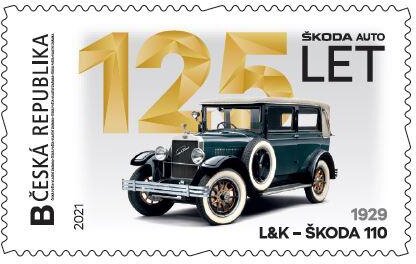 Stamp, 1929 L&k Škoda 110, Personalized and Private Mail Stamps,  , Anniversaries and Jubilees, The Automobile Industry, Vehicles