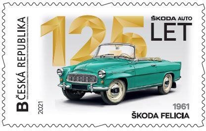 Stamp, 1961 Škoda Felicia, Personalized and Private Mail Stamps,  , Anniversaries and Jubilees, The Automobile Industry, Vehicles