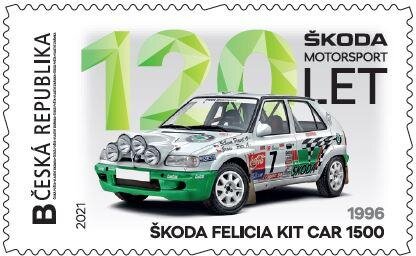 Stamp, 1996 Škoda Felicia Kit Car 1500, Personalized and Private Mail Stamps,  , Anniversaries and Jubilees, The Automobile Industry, Vehicles