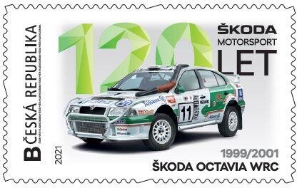 Stamp, 1999/2001 Škoda Octavia Wrc, Personalized and Private Mail Stamps,  , Anniversaries and Jubilees, The Automobile Industry, Vehicles