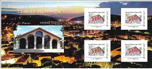 Souvenir Sheet, Exophil Rhone-Alpes Vienne, Personalized and Private Mail Stamps,  , Exhibition Buildings