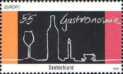 Stamp, Laid table, Germany, Federal Republic,  , C.E.P.T., Europe