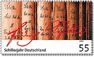 Stamp, Friedrich von Schiller, Germany, Federal Republic,  