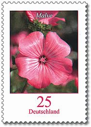 Stamp, Malva, Germany, Federal Republic,  , Flowers