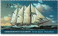 Four-masted gaff rig schooner "Grand Duchess Elizabeth"